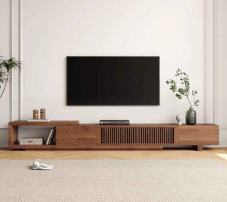 Aashu 103" Retracted Extendable TV Stand thumbnail 2