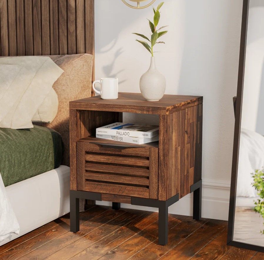 Miller Solid Wood Nightstand, Side Table thumbnail 3