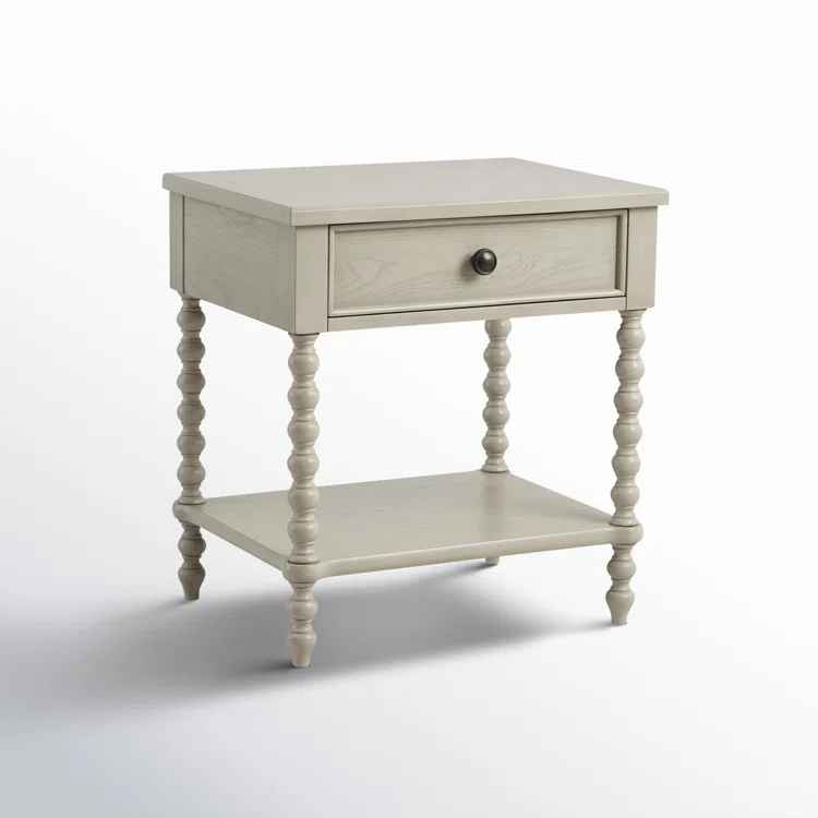 Beckett One Drawer Solid Wood Nightstand thumbnail 6