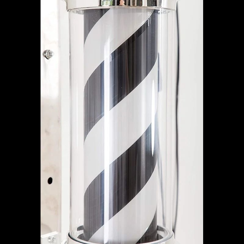 Classic LED Light Barber Pole with Rotating Strip thumbnail 3