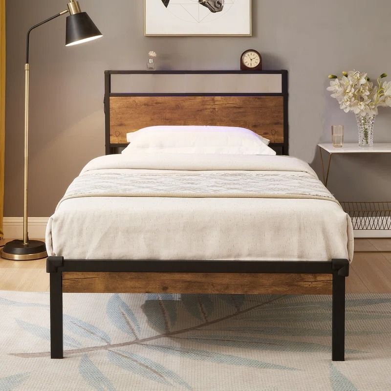 Fargo Metal Bed Frame With Headboard thumbnail 2