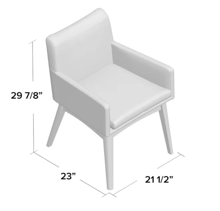 Flatiron Upholstered Armchair Set of 2 thumbnail 4