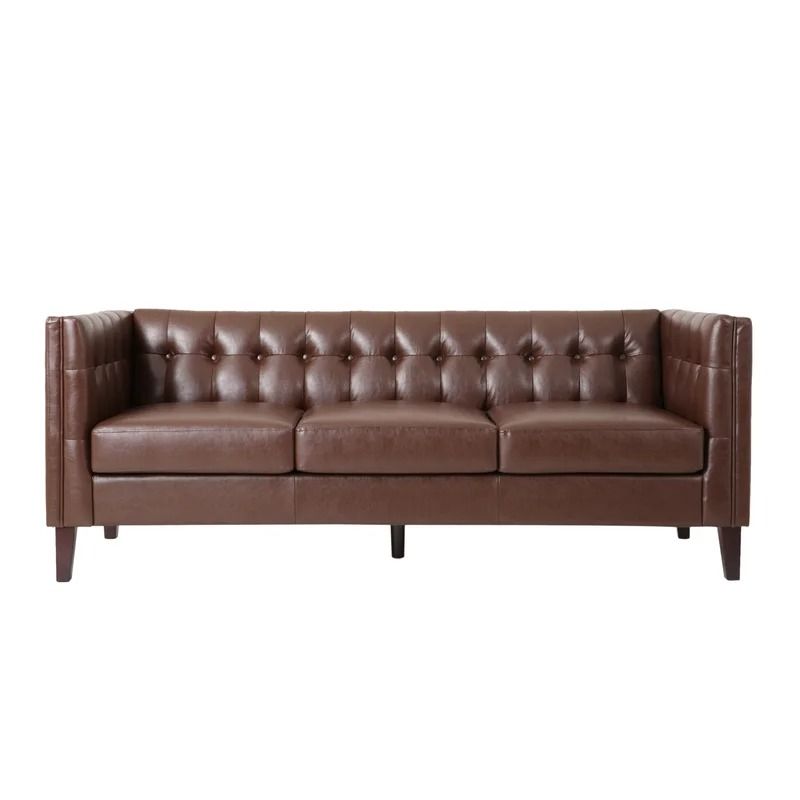Redden Faux Leather Sofa thumbnail 3