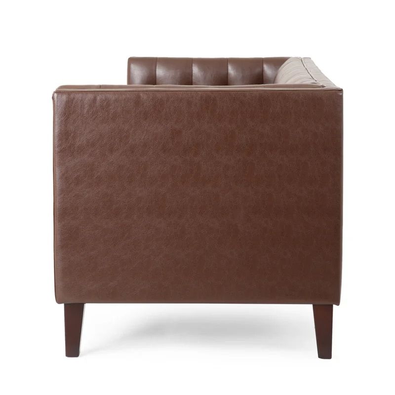 Redden Faux Leather Sofa thumbnail 4