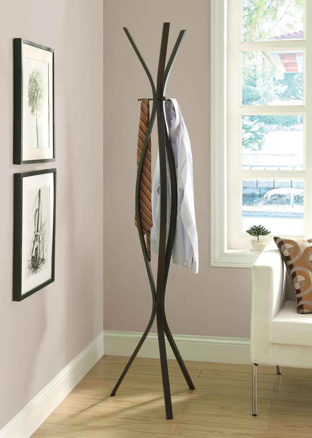 Carruth Steel Freestanding Coat Rack thumbnail 4