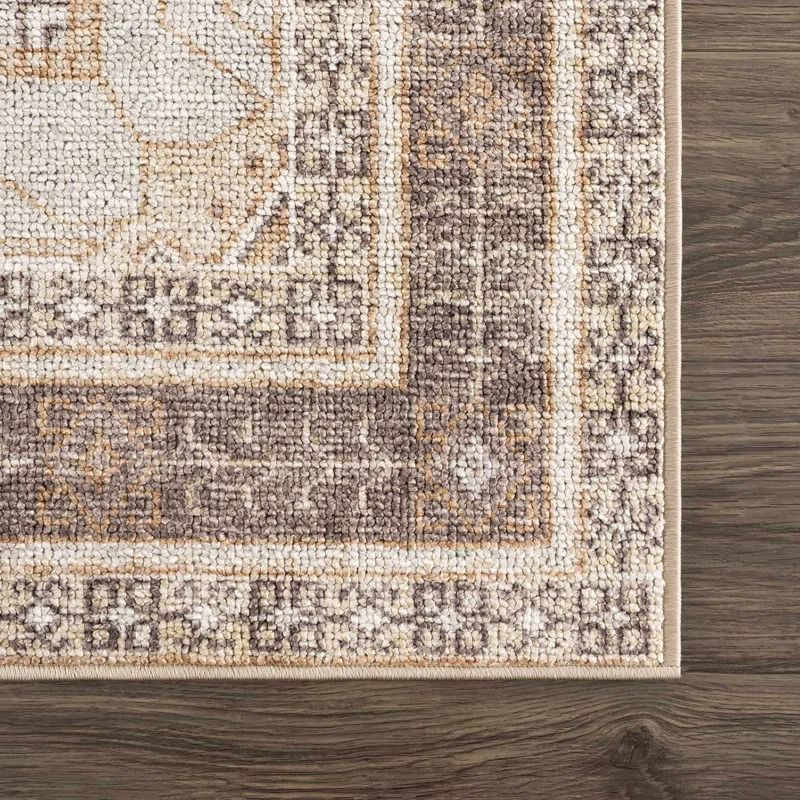 Albar Moroccan Machine Washable Brown Area Rug 7'10x10 thumbnail 4