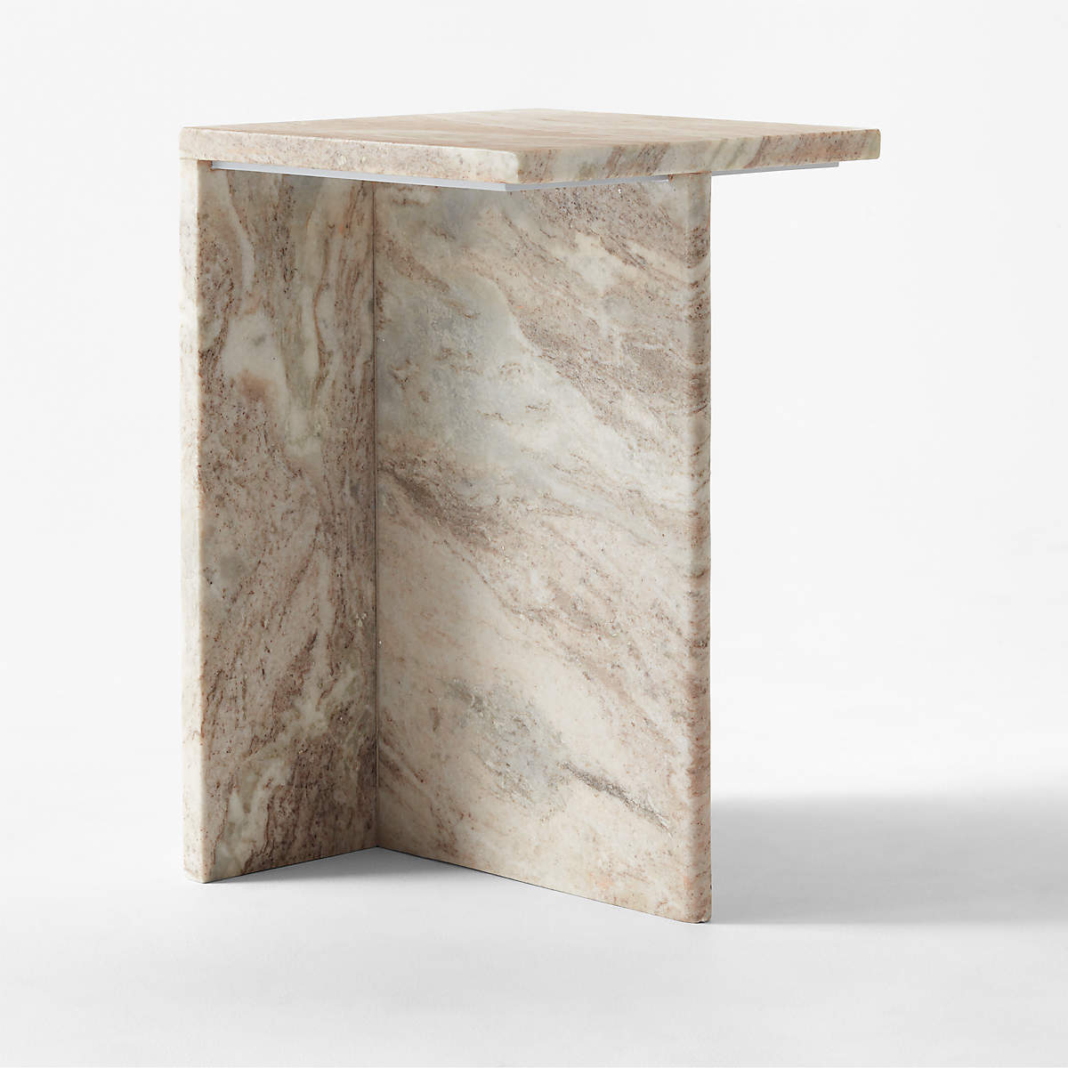 T Tall Marble Side Table thumbnail 4