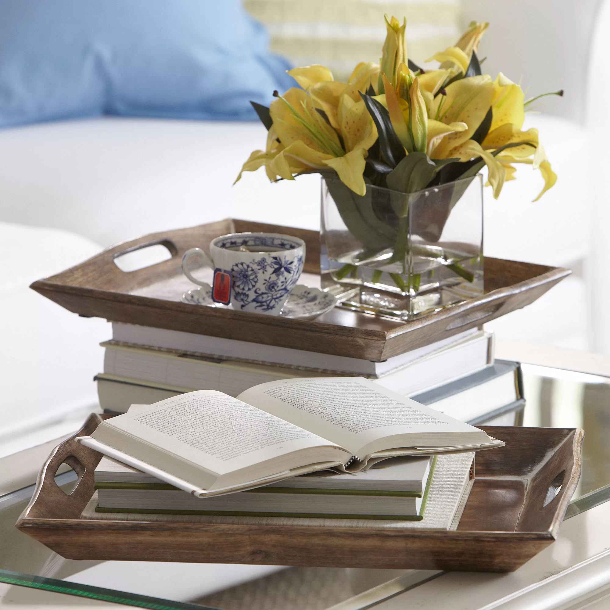 Dublin Solid Wood Tray-Set of 2 thumbnail 3