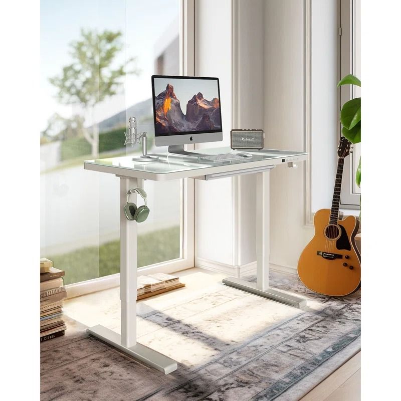 Flavio 48 W Height Adjustable Rectangle Standing Desk thumbnail 2