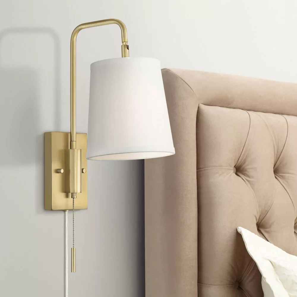 360 Lighting Luca Swing Arm Wall Lamps Set of 2 thumbnail 4