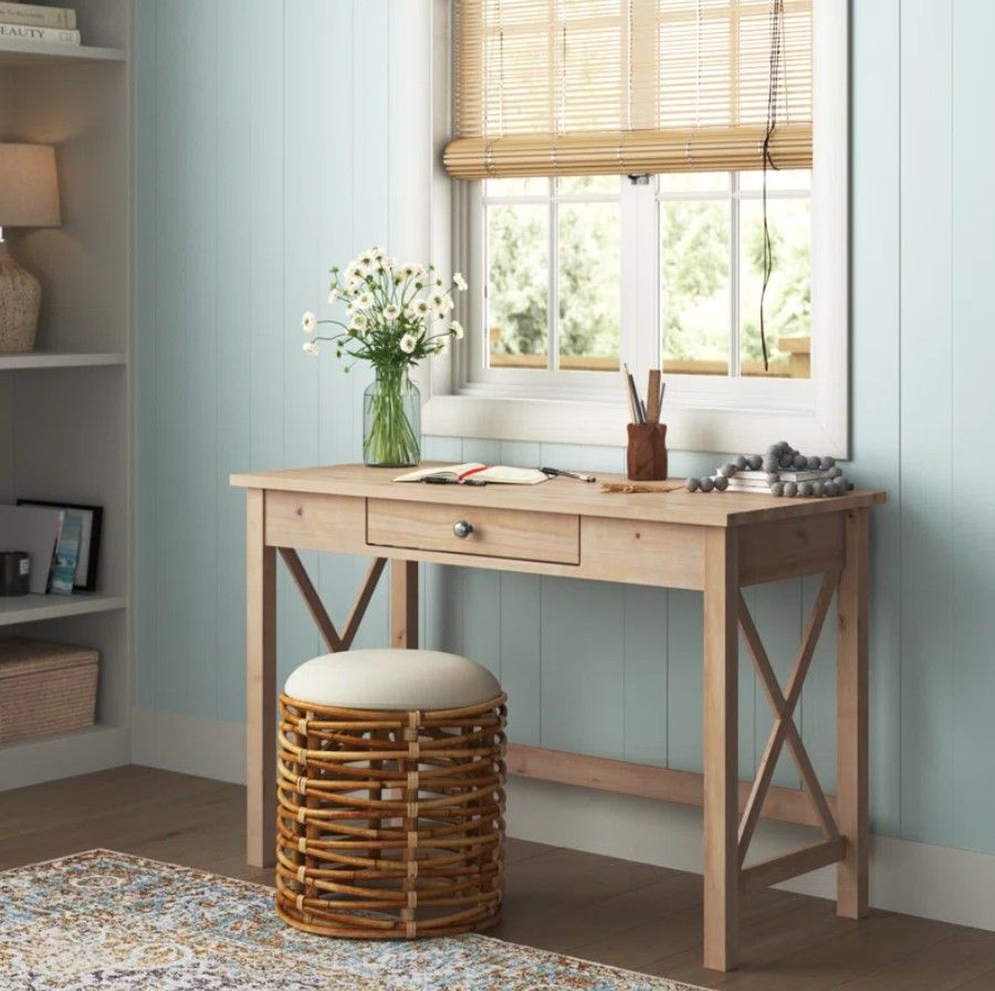 Stimpson Solid Wood Writing Desk thumbnail 2