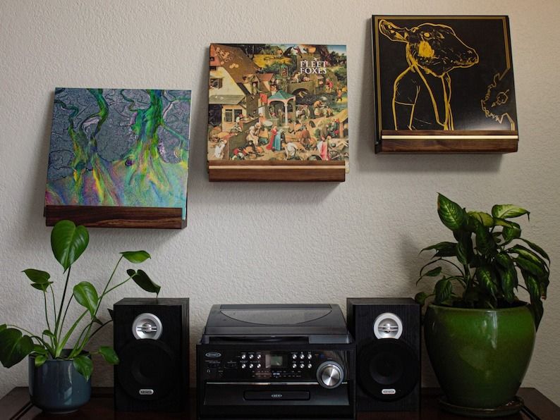 Handmade Wooden Shelves for Vinyl Record Display thumbnail 3