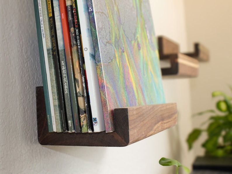 Handmade Wooden Shelves for Vinyl Record Display thumbnail 4