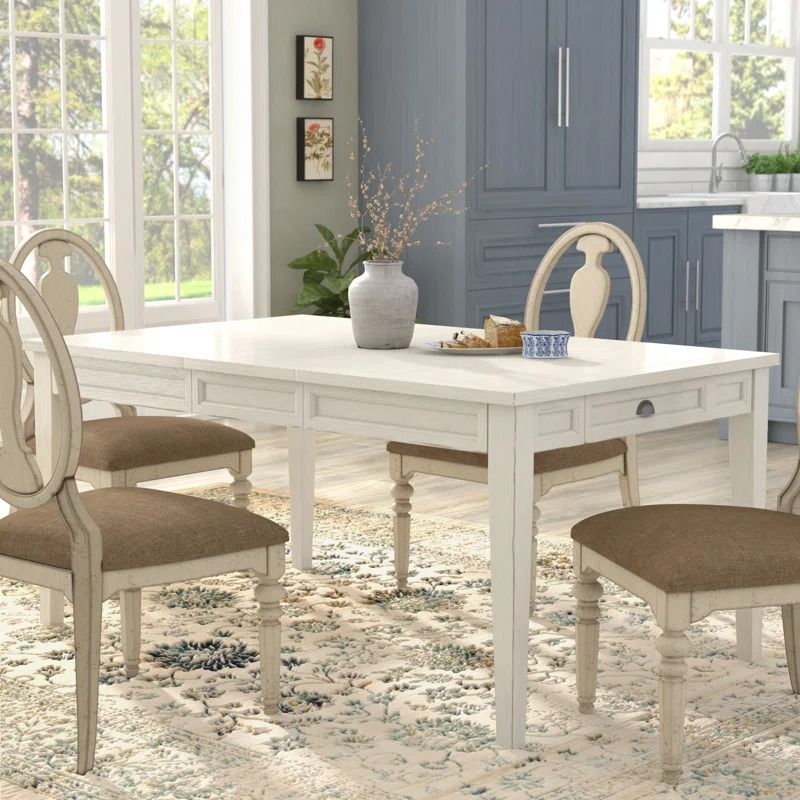 Sevenoaks Extendable Solid Wood Base Dining Table thumbnail 2