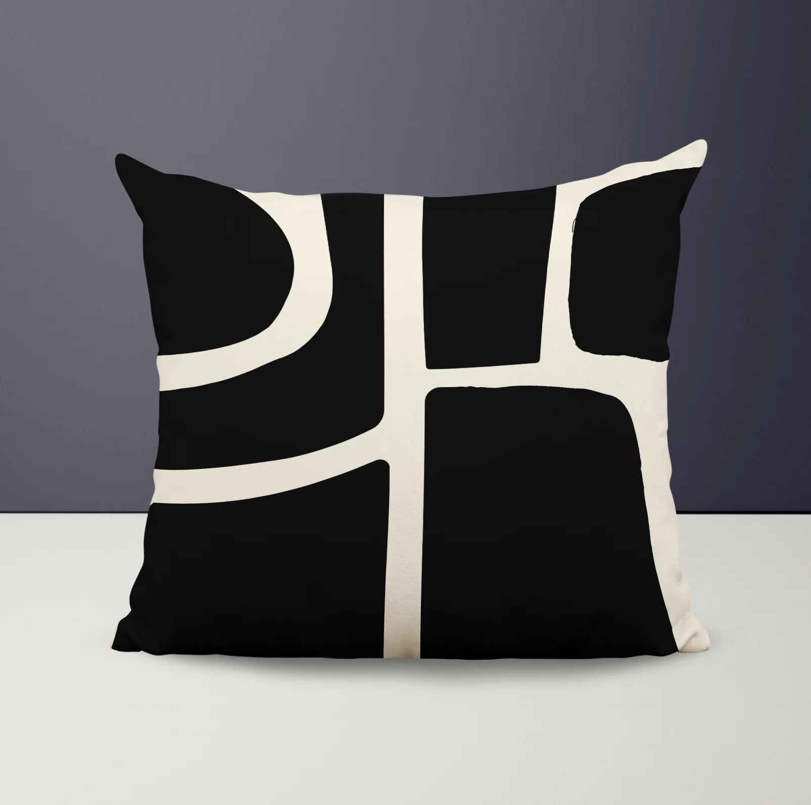 Banksy Abstract Spun Polyester Throw Pillow-17"x17" thumbnail 4