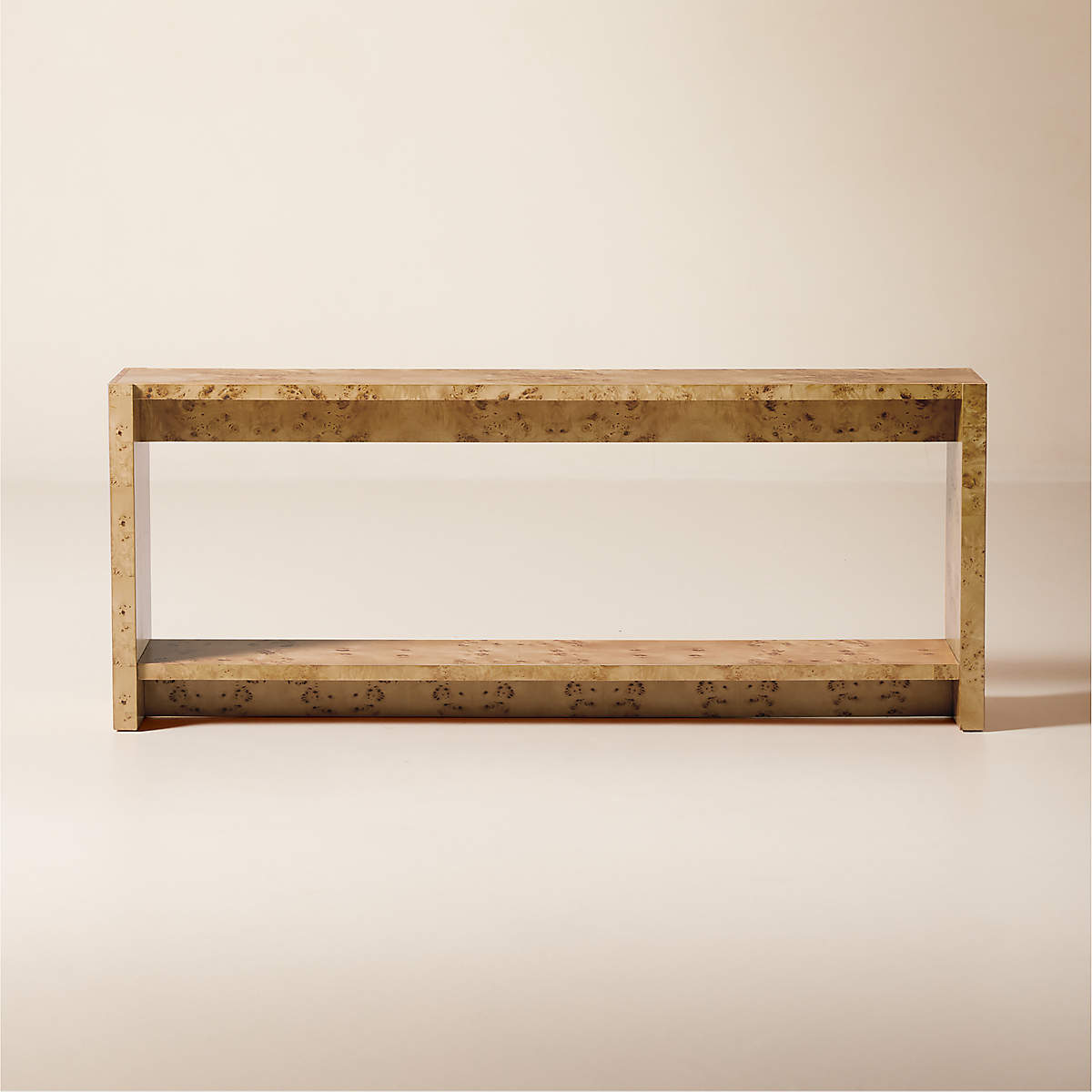 Niche 70 Neutral Burl Wood Console Table thumbnail 2
