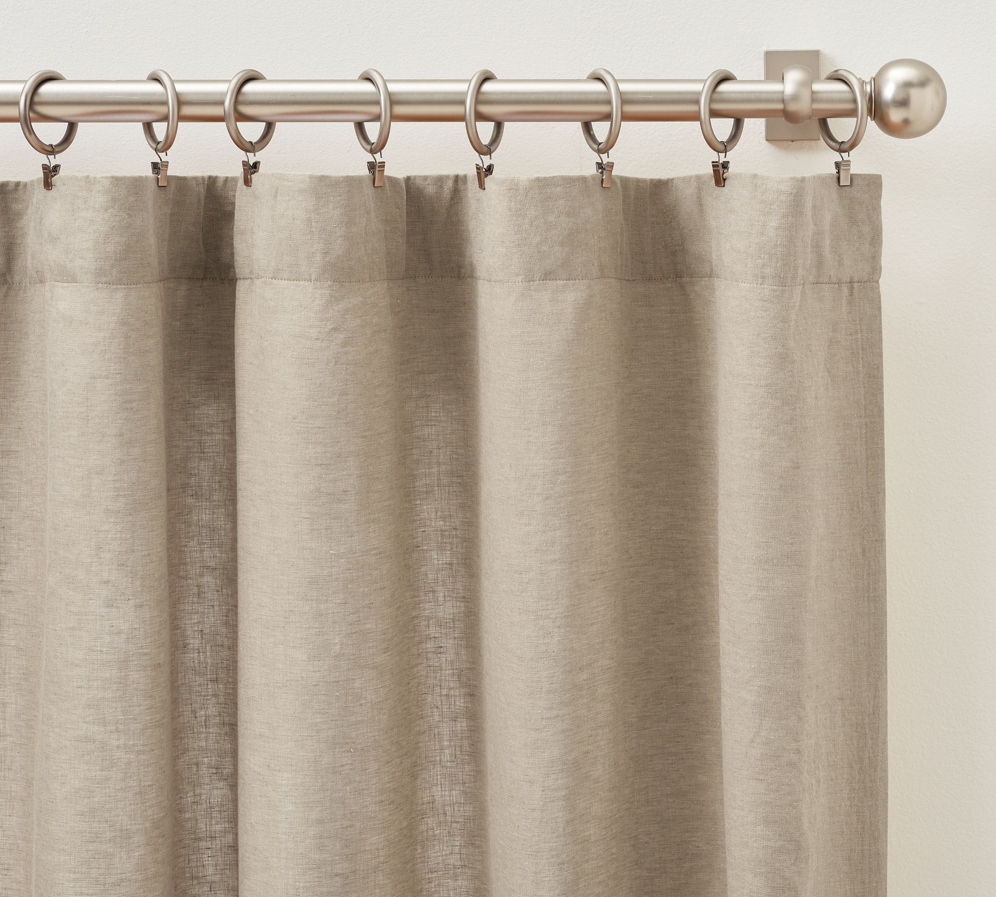 Custom Belgian Flax Linen Curtain-Flax-24"x120" thumbnail 2