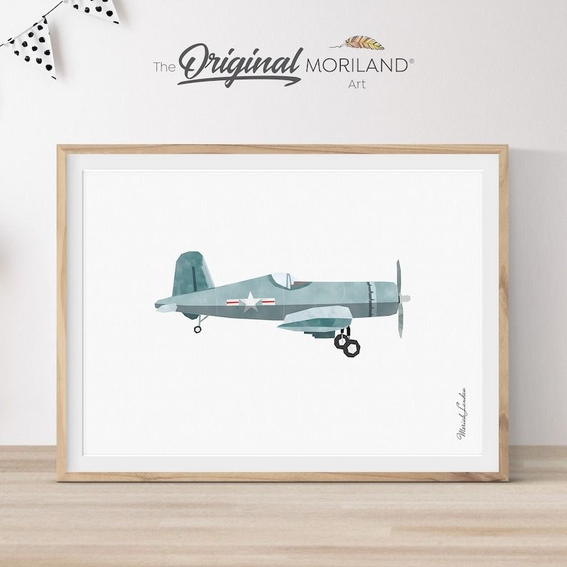 Pale Blue Vehicle Art Prints - Printable Set of 6 thumbnail 3
