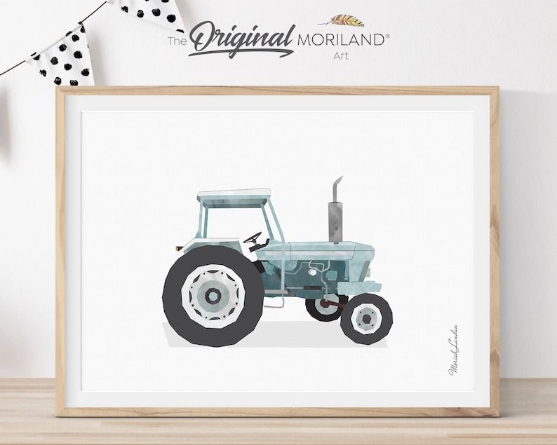 Pale Blue Vehicle Art Prints - Printable Set of 6 thumbnail 7