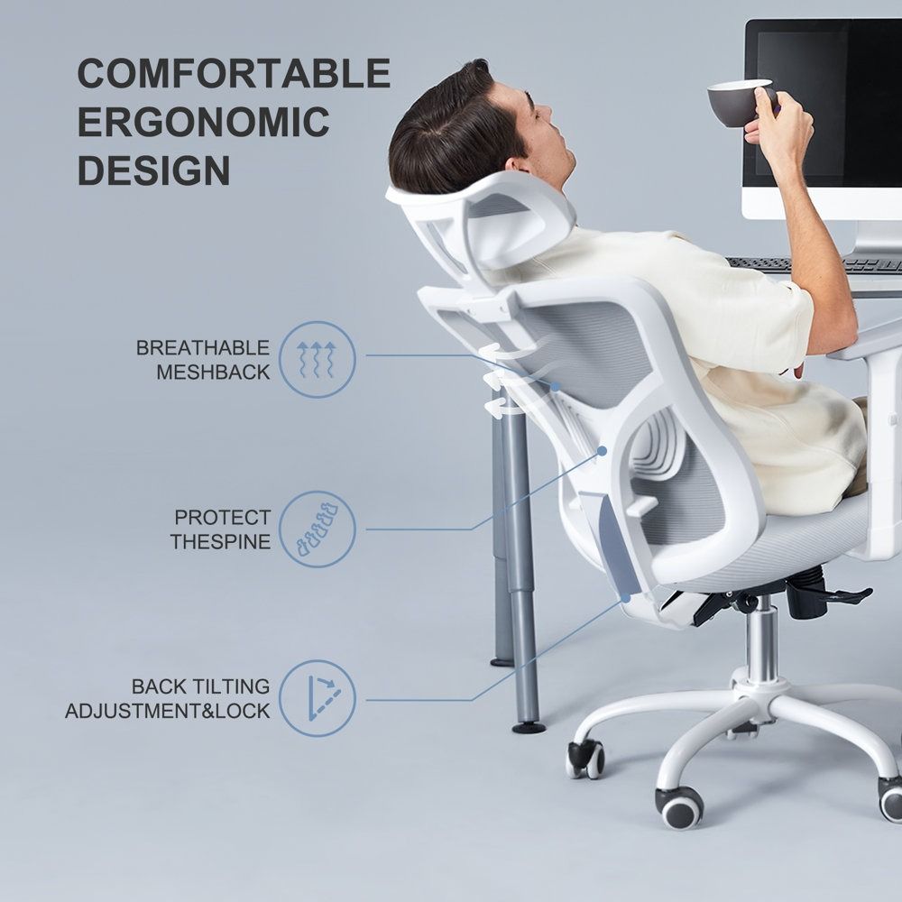 Thurso Polyester Blend Task Chair with Headrest thumbnail 6
