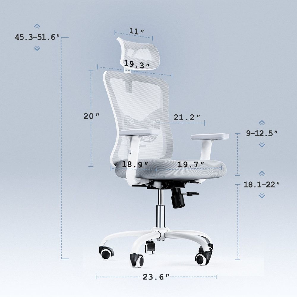 Thurso Polyester Blend Task Chair with Headrest thumbnail 7