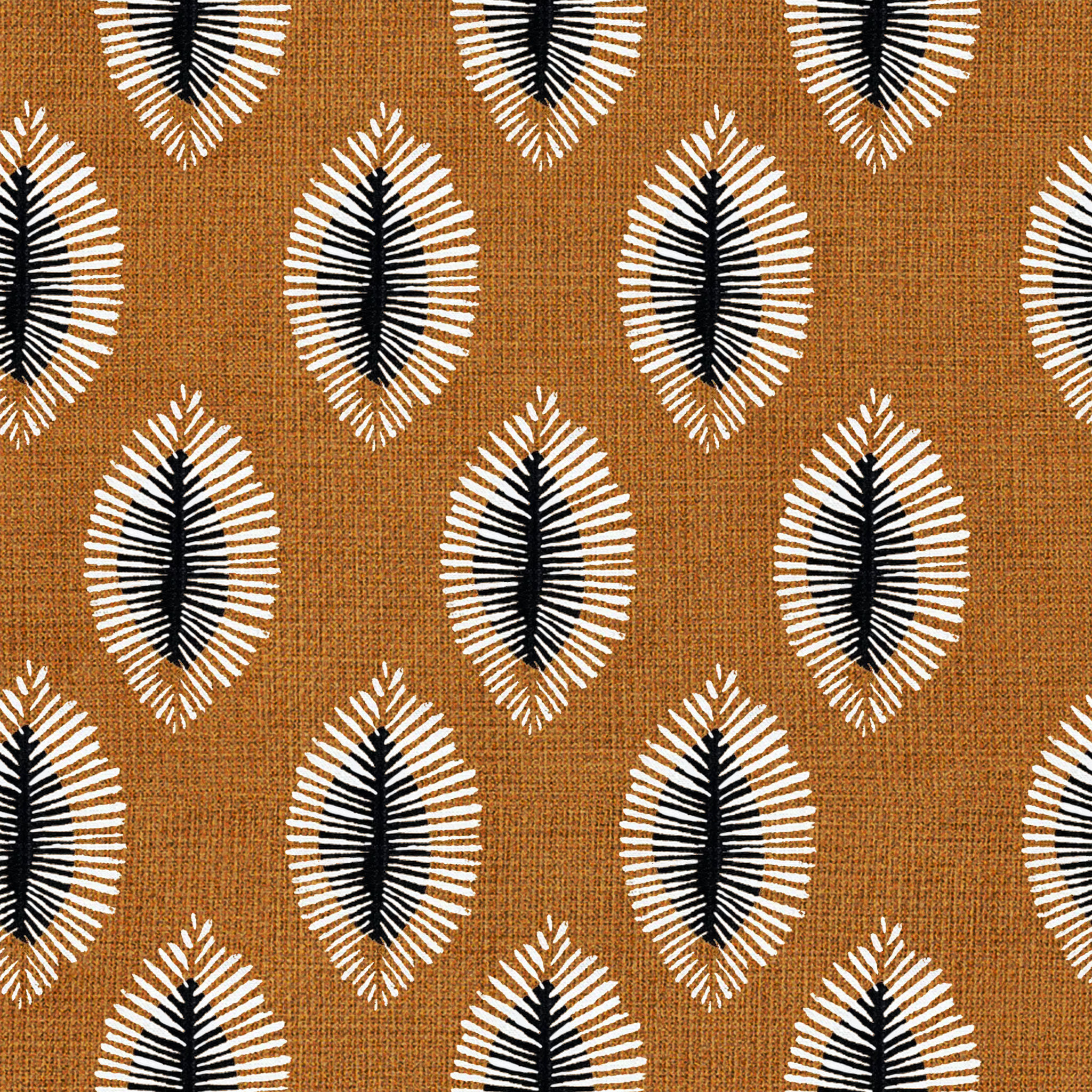 Caramel Black Leaf Pillow Covers-22"x22" thumbnail 2
