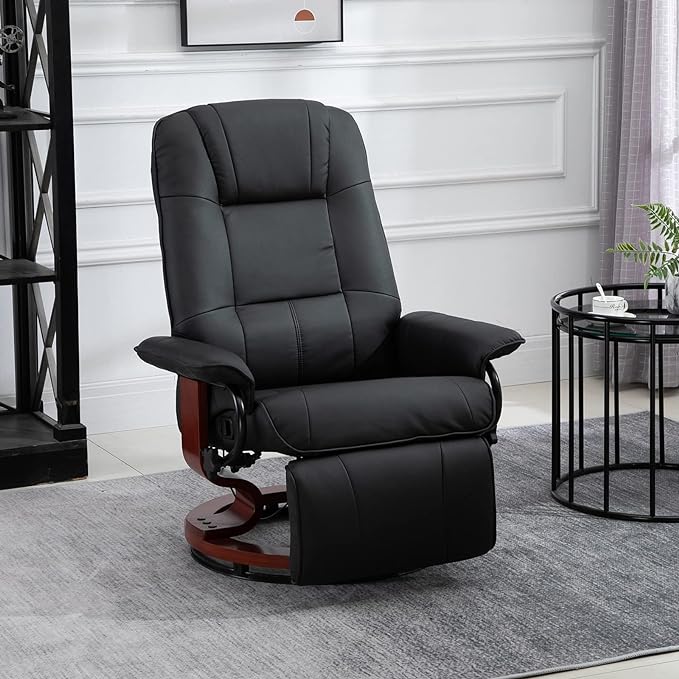 HOMCOM Faux Leather Manual Recliner thumbnail 2