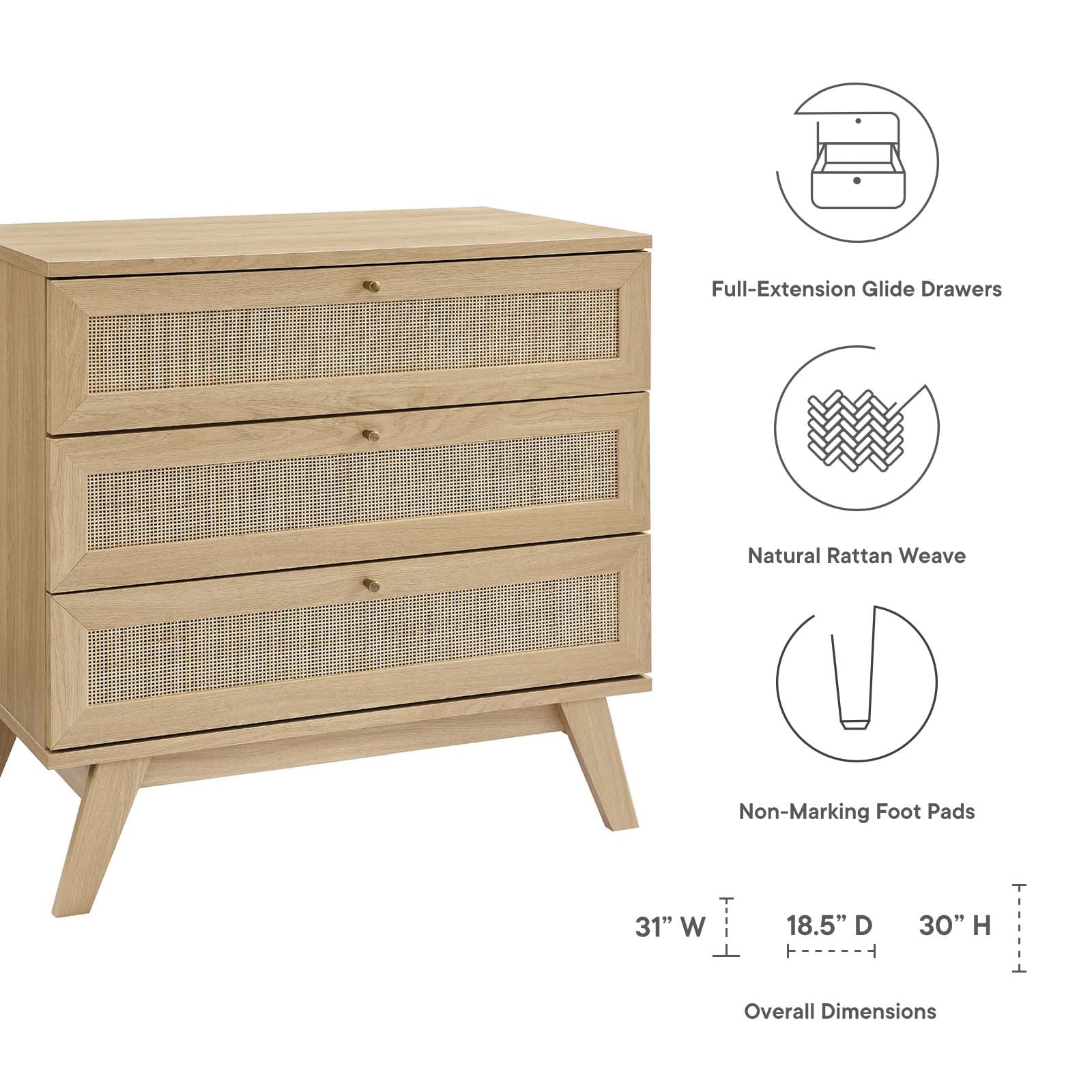 Somie Oak Nightstand thumbnail 4