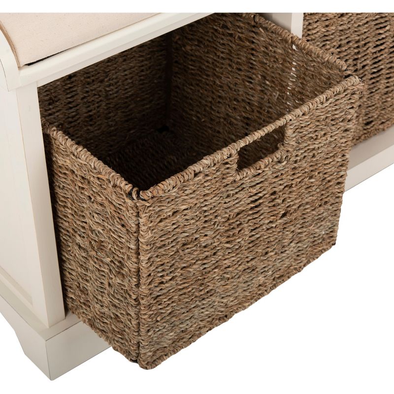 Lonan Wicker Storage Bench thumbnail 7