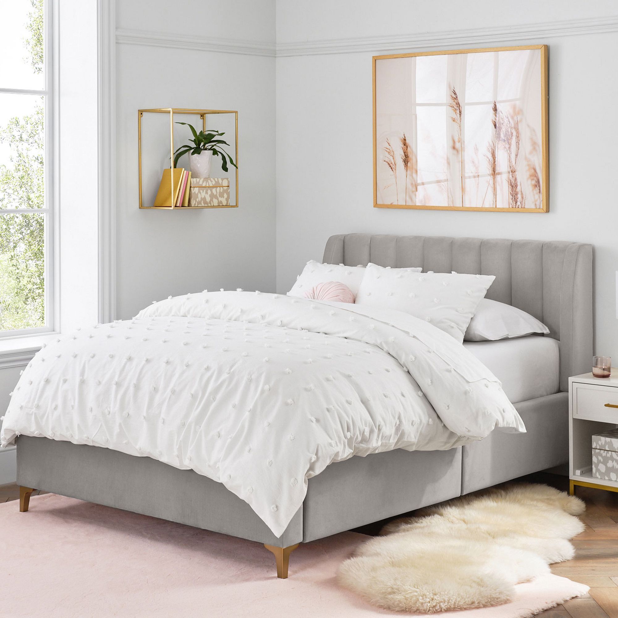 Avalon Channel Stitch Upholstered 4 Drawer Storage Bed_Full thumbnail 3