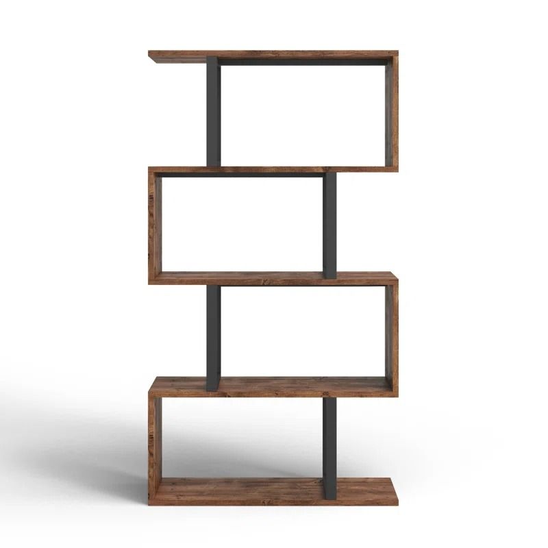Chaneyra Steel Geometric Bookcase thumbnail 3