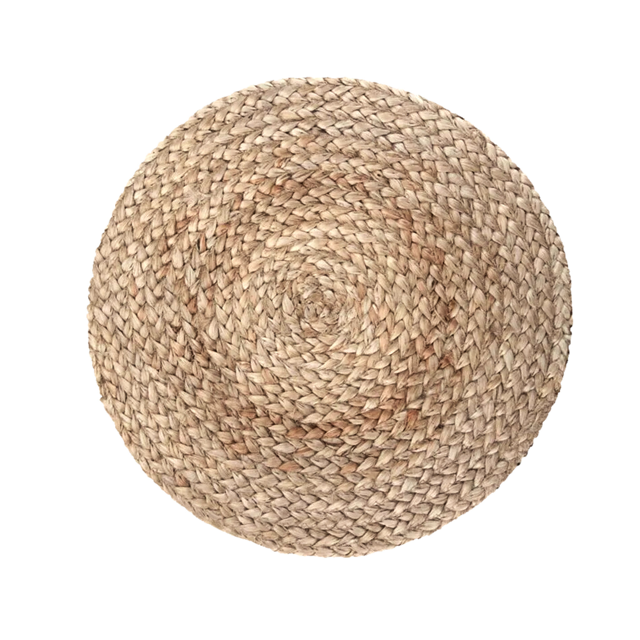 Sacha Handwoven Outdoor Jute Pouf thumbnail 3
