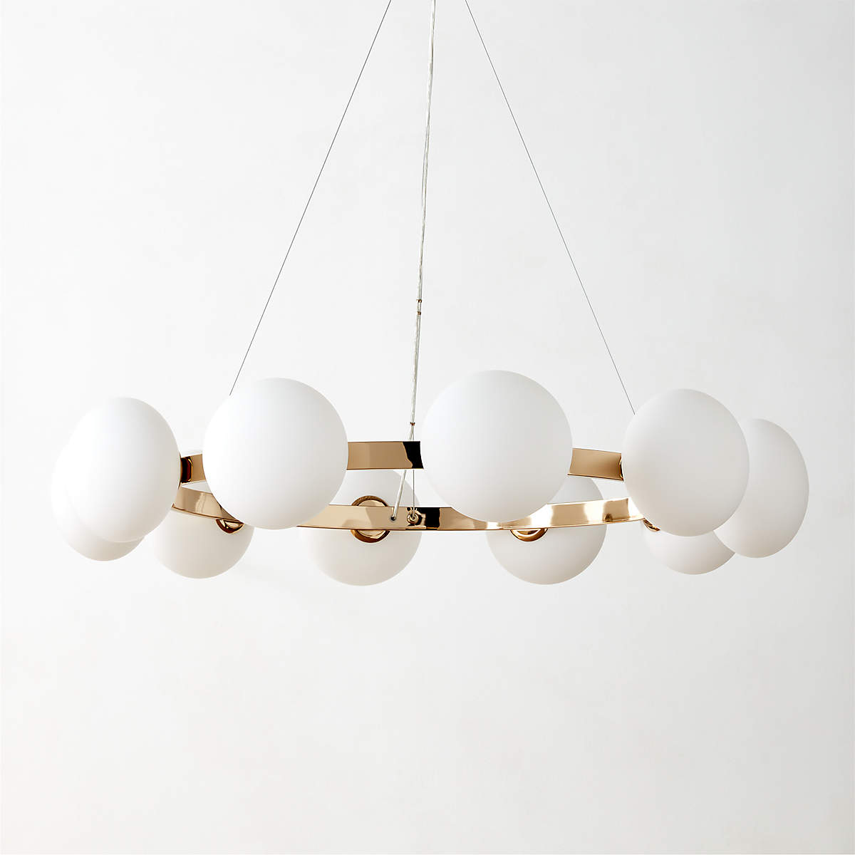 Curie Polished Champagne Chandelier thumbnail 2