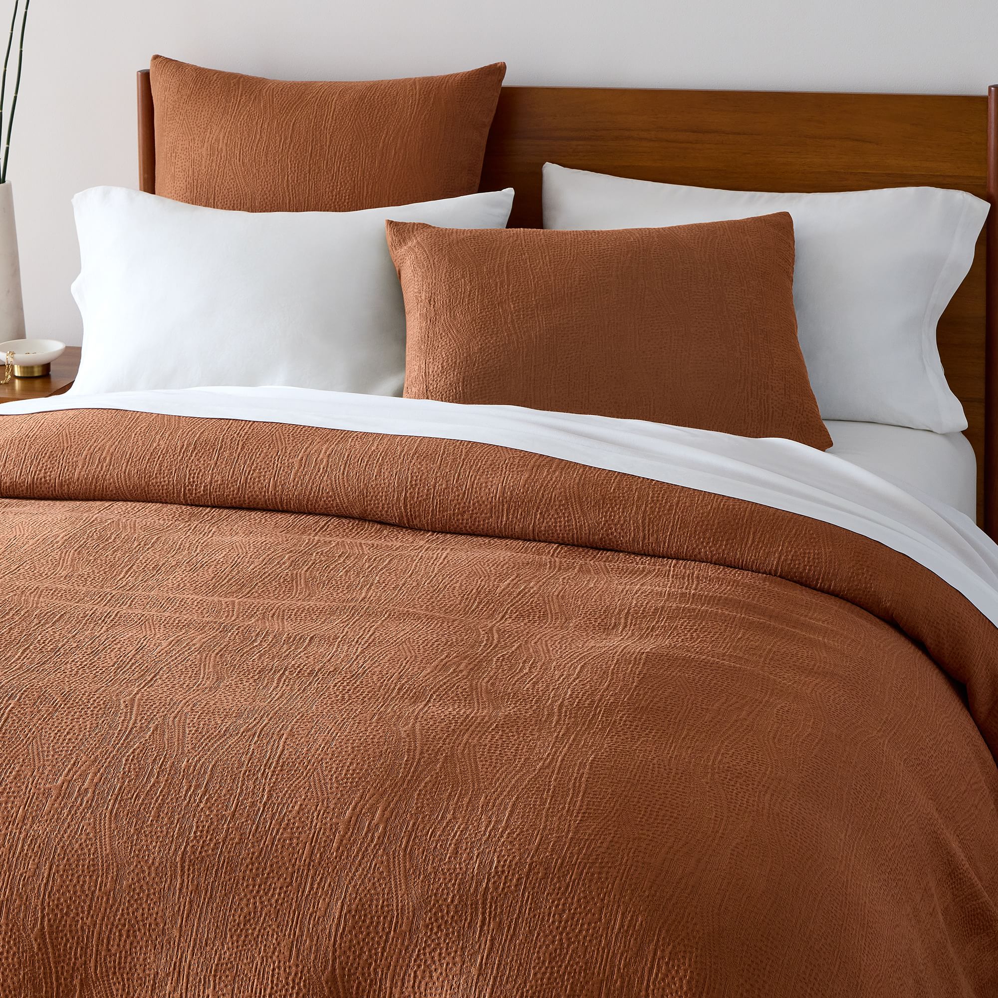Silky TENCEL Cotton Matelasse Duvet Cover thumbnail 2