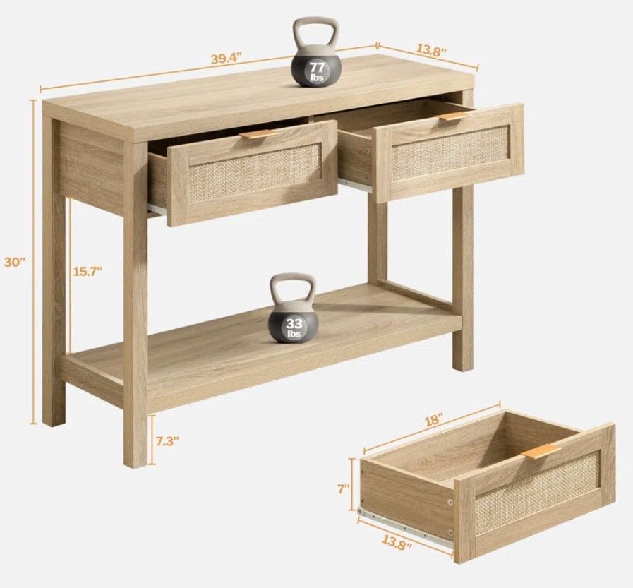 Tonica 39.4'' Console Table thumbnail 5