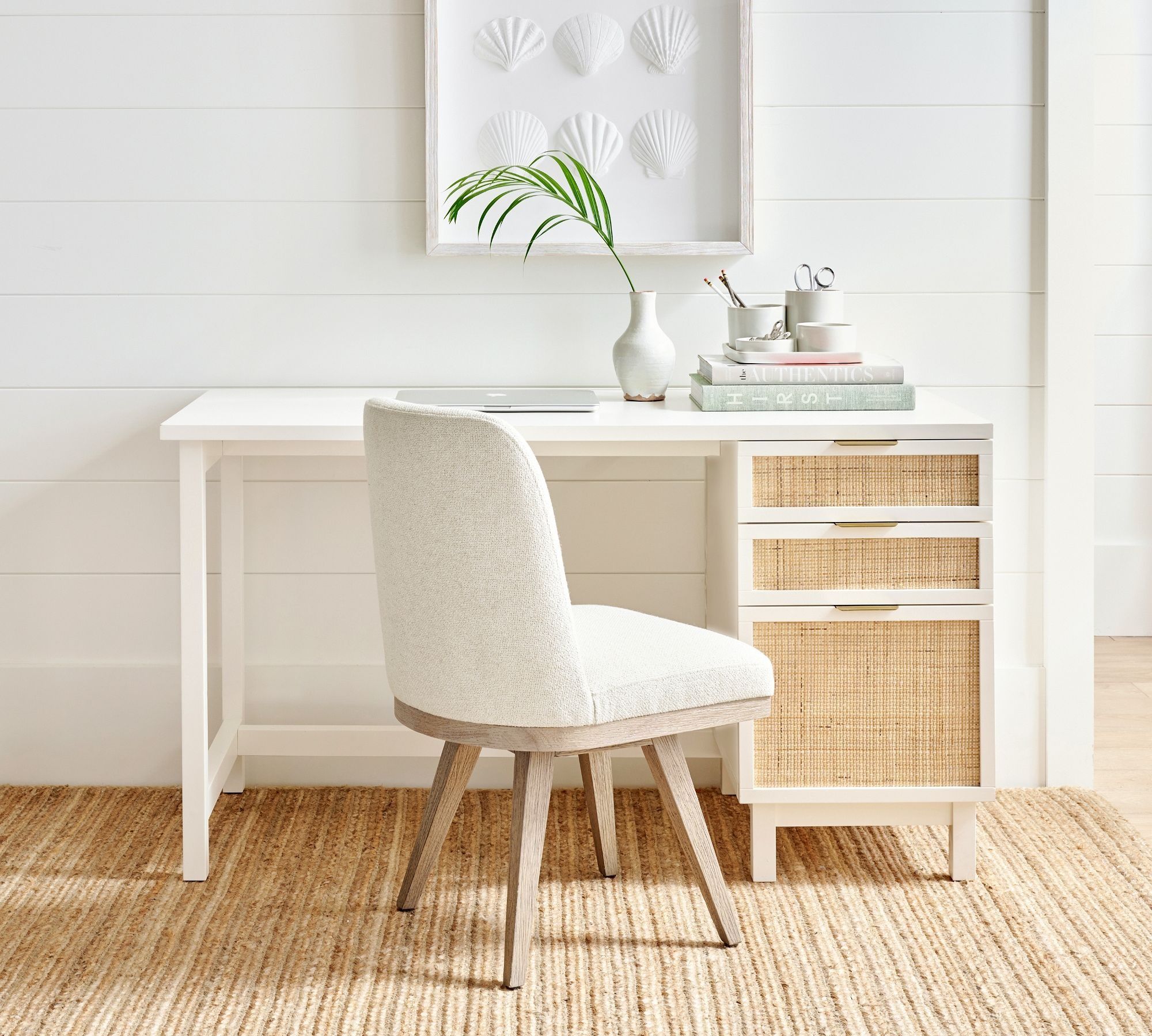 Westly Cane Single Cabinet Writing Desk thumbnail 2