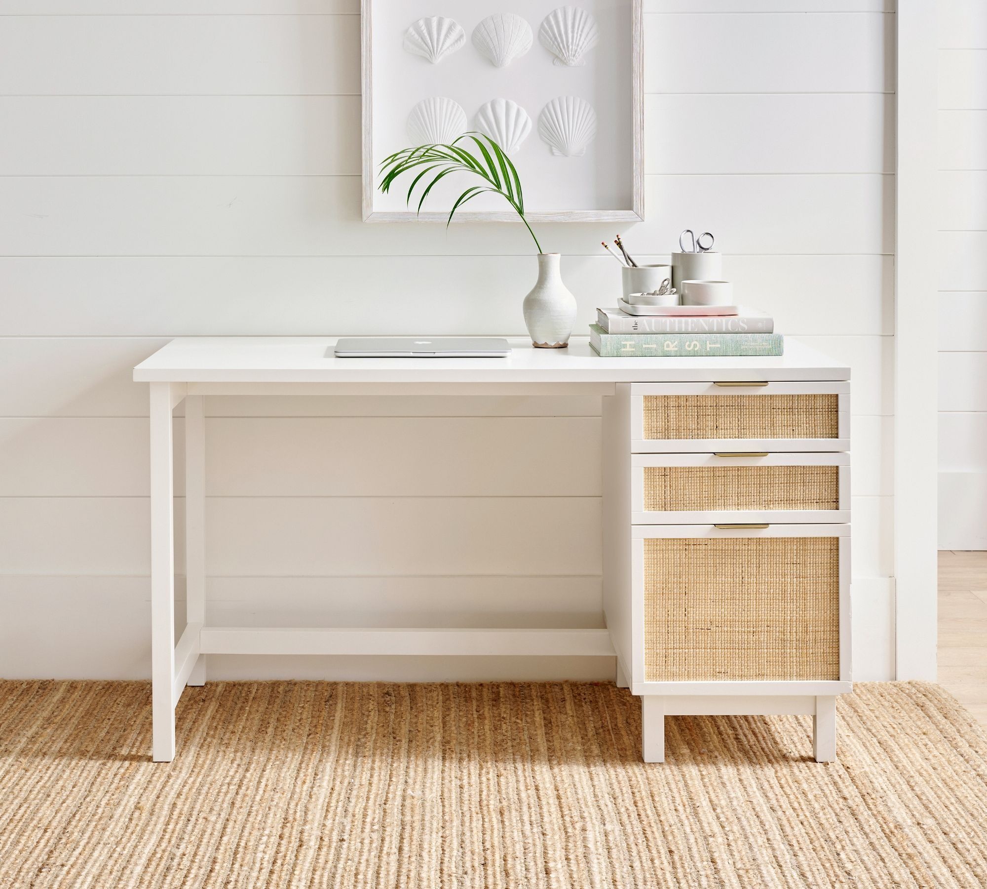 Westly Cane Single Cabinet Writing Desk thumbnail 5
