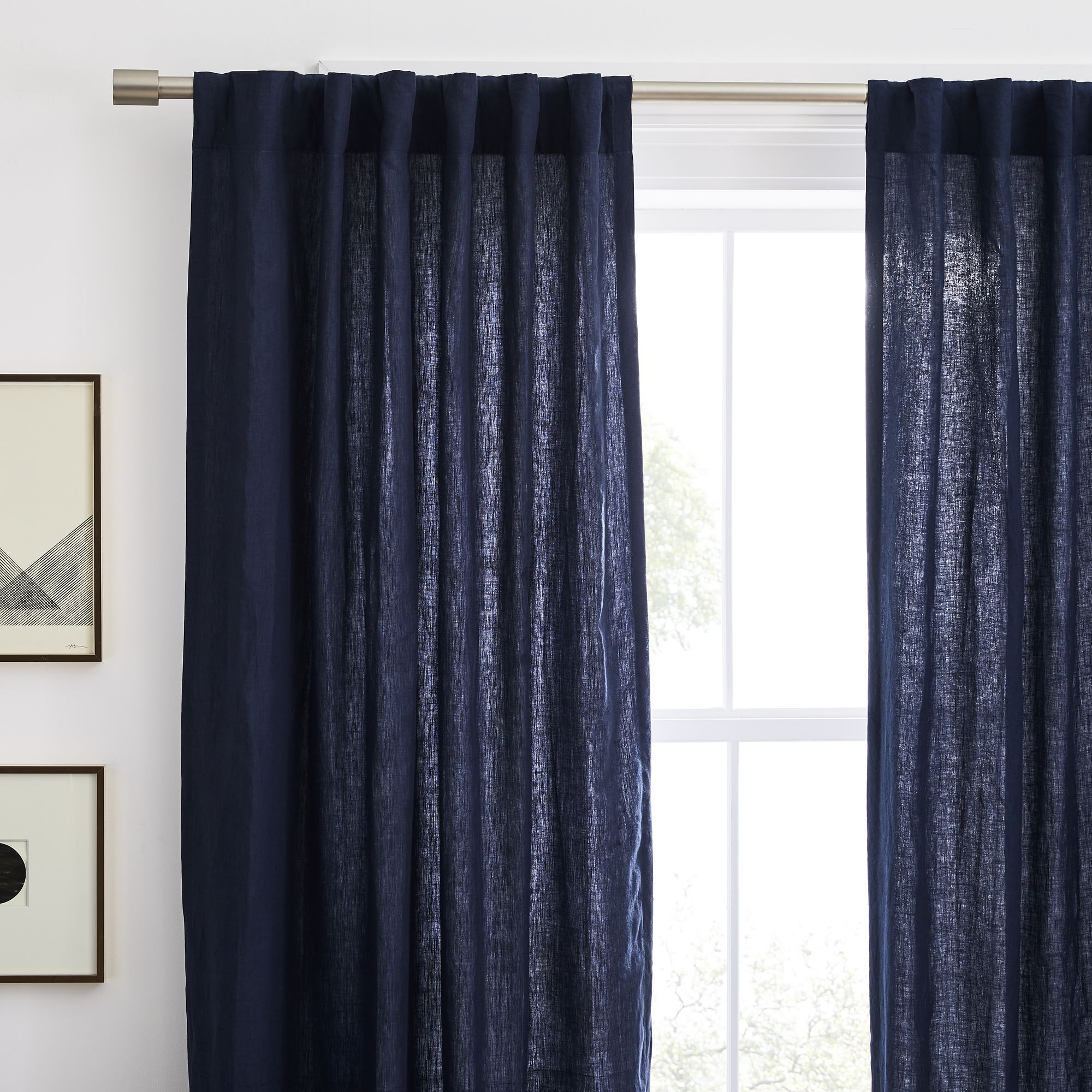 European Flax Linen Curtain-84" thumbnail 2