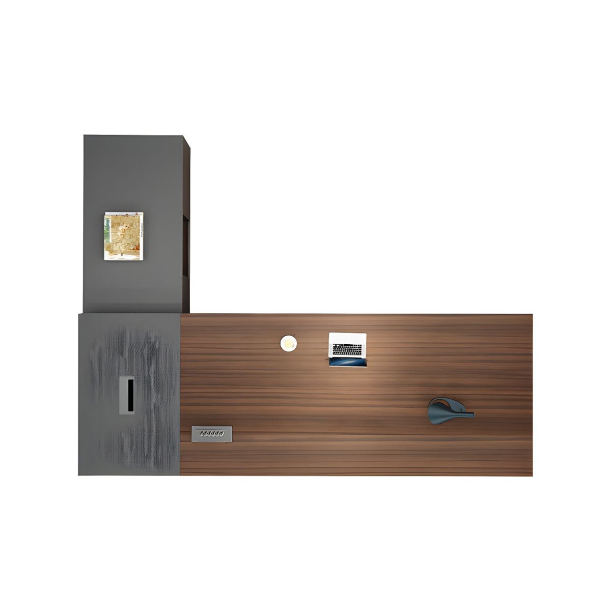 Contemporary Office Desk L-Shape Wooden Executive Desk thumbnail 5