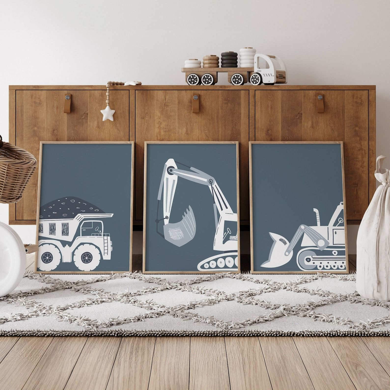 Construction Prints Bulldozer-15"x20" thumbnail 2