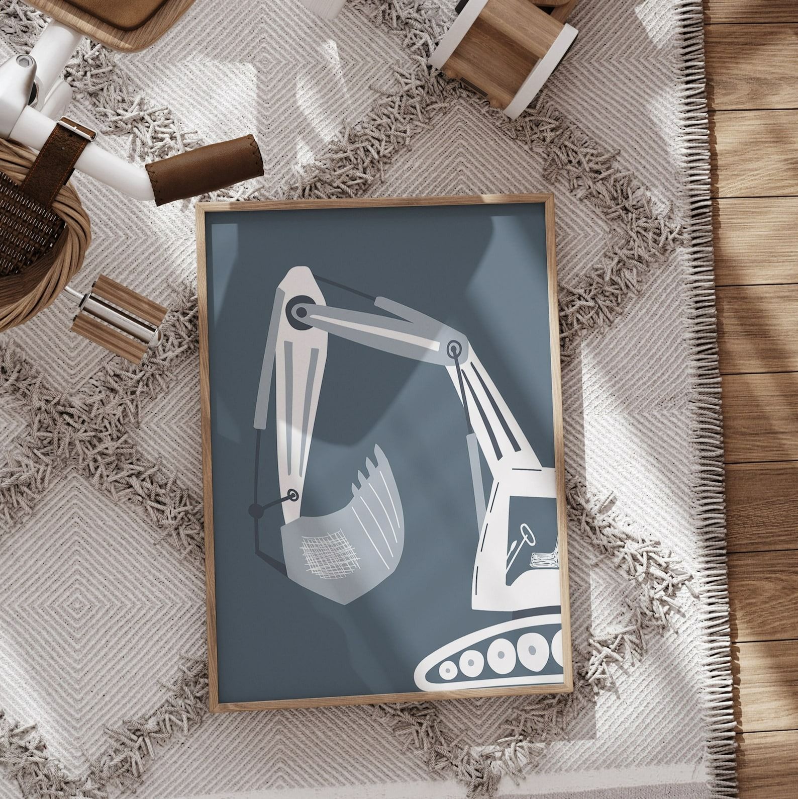 Construction Prints Bulldozer-15"x20" thumbnail 4