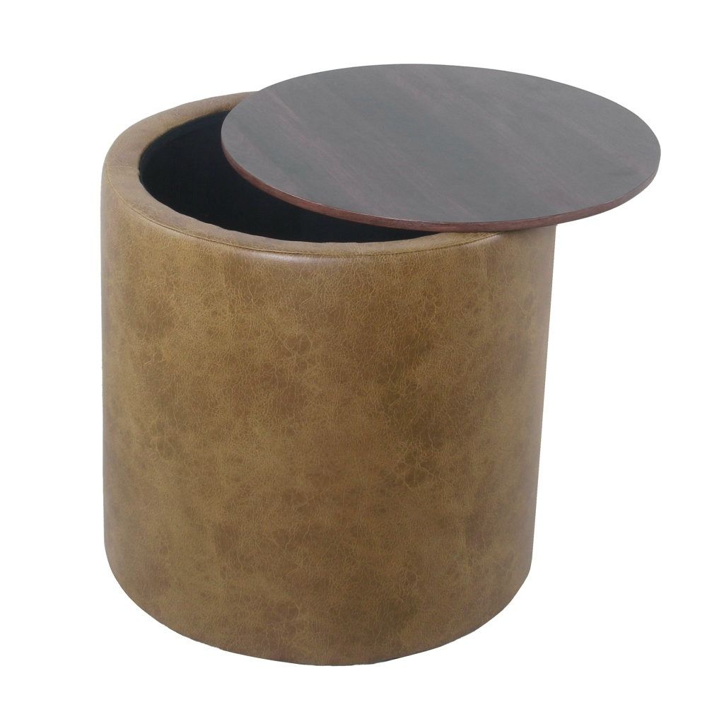 Aluino Faux Leather Ottoman thumbnail 9