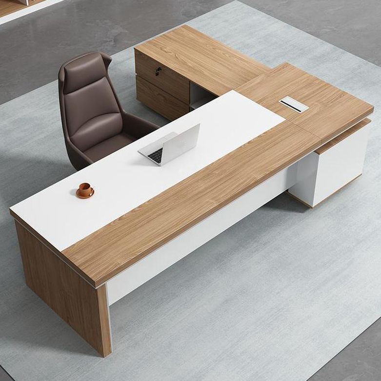 Modern L Shape Executive Office Desk thumbnail 2