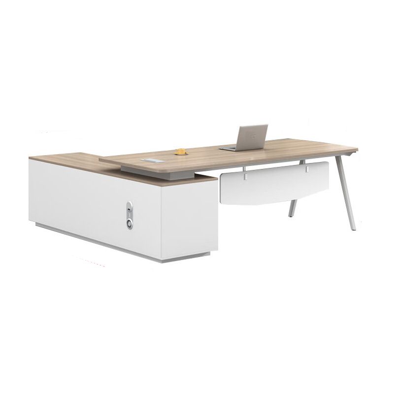 Versatile Executive Desk with Locking Drawer thumbnail 2