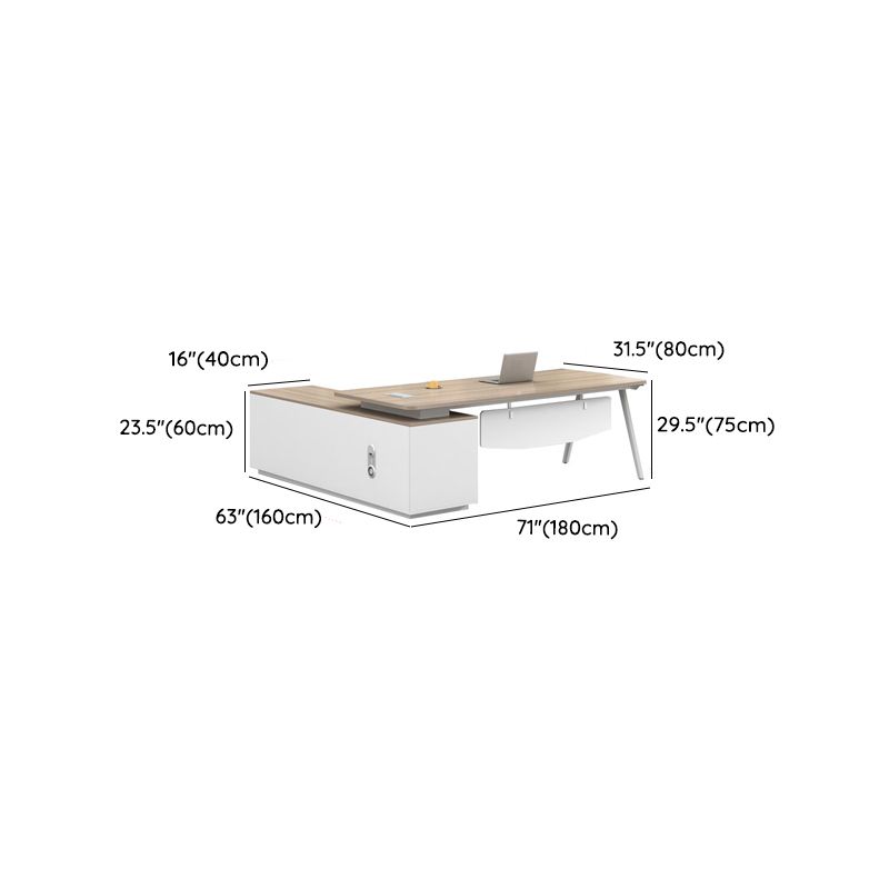 Versatile Executive Desk with Locking Drawer thumbnail 3