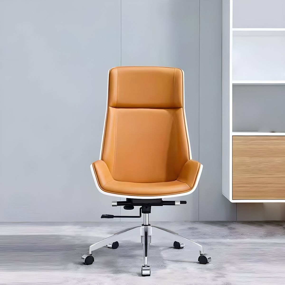  Modern Desk Chair Leather Computer Chair High-Back Executive Chair with Wheels thumbnail 2