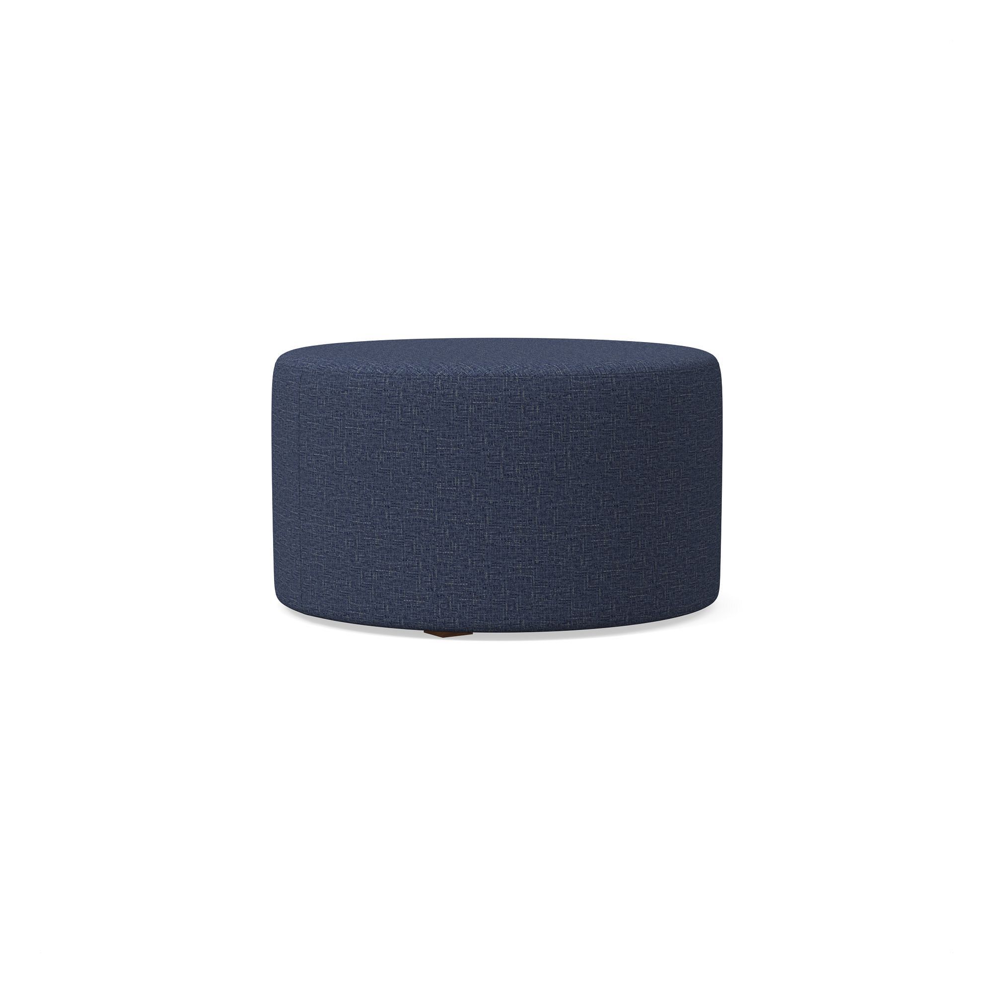 Emmett Round Drum Ottoman-30" thumbnail 2