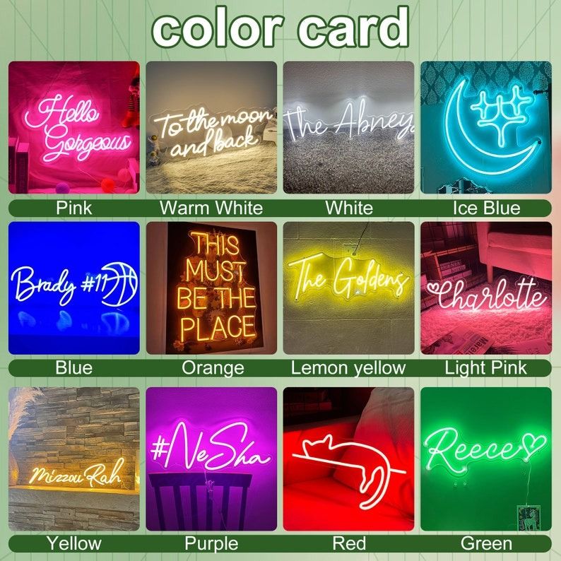 Custom pink Neon Name Sign CLARA  thumbnail 8