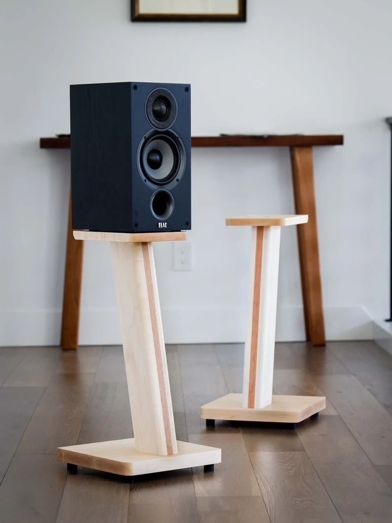 STRATUS Hardwood Maple Speaker Stands thumbnail 2