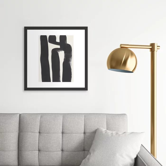 Mid Century Modern Minimalist Abstract Wall Art 20x20 thumbnail 2